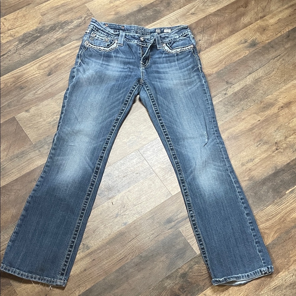 Miss Me Flare Blue Jeans